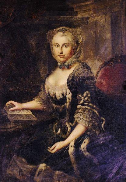 Johann Georg Ziesenis Portrait of Augusta Hanover china oil painting image